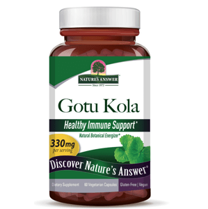 Nature's Answer Gotu Kola, extrakt, 330 mg, 60 kapslí