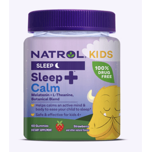 Natrol Kids Sleep+™ Calm Strawberry Gummies, Klidný spánek pro děti, jahoda, 60 gumových bonbónů