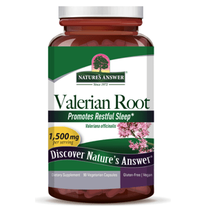 Nature's Answer Valerian Root, Kozlík lékařský, 1500 mg, 90 kapslí