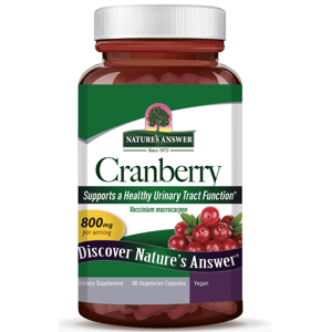 Nature's Answer Cranberry, Brusinka, 800 mg, 90 rostlinných kapslí