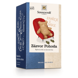 Sonnentor - Zázvor Pohoda, porcovaný čaj, BIO, 18 ks *SK-BIO-002 certifikát