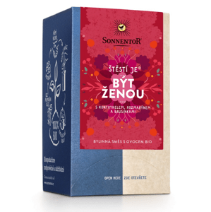 Sonnentor - Štěstí je® být ženou, porcovaný čaj, BIO, 18 ks *SK-BIO-002 certifikát