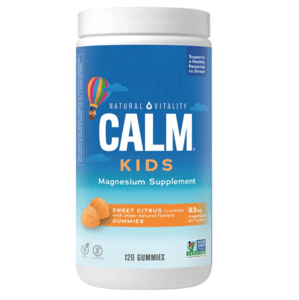 Natural Vitality Calm Kids Magnesium, hořčík pro děti, sladký citrus, 120 gumových bonbónů