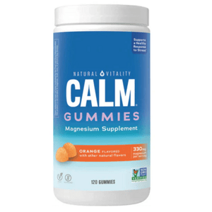 Natural Vitality Calm Gummies Magnesium, hořčík, pomeranč, 120 gumových bonbónů