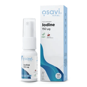 Osavi Iodine cherry flavour, ústní sprej s jódem a třešňovou příchuťí, 150 µg, 25 ml Výživový doplnok