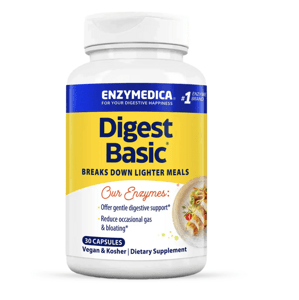 Enzymedica Digest Basic, Trávící enzymy, 30 kapslí Výživový doplnok