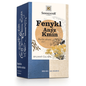Sonnentor - Fenykl Anýz Kmín, porcovaný čaj, BIO, 18 ks *SK-BIO-002 certifikát