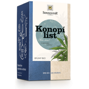 Sonnentor - Konopí list, porcovaný čaj, BIO, 18 ks *SK-BIO-002 certifikát