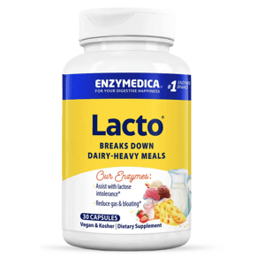 Enzymedica Lacto, enzymy k podpoře trávení laktózy, 30 kapslí Výživový doplnok