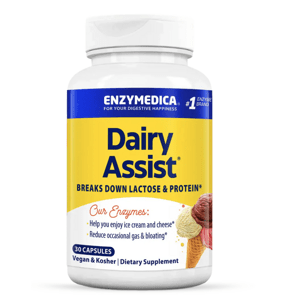 Enzymedica Dairy Assist, enzymy k podpoře trávení laktózy, 30 kapslí Výživový doplnok