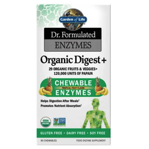 Garden of Life Enzymes Organic Digest+ Gummies, podpora trávení, 90 žvýkacích tablet