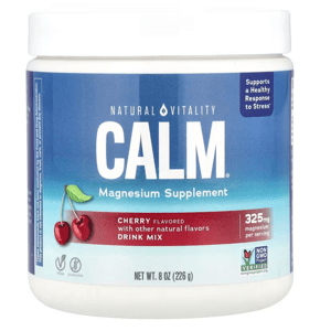 Natural Vitality Calm Magnesium Drink Mix, horčík, čerešňa, 226 g