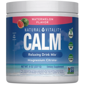 Natural Vitality Calm Magnesium Relaxing Drink Mix, hořčík, meloun, 226 g