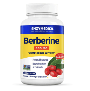 Enzymedica Berberine, 800 mg, 60 kapslí Výživový doplnok