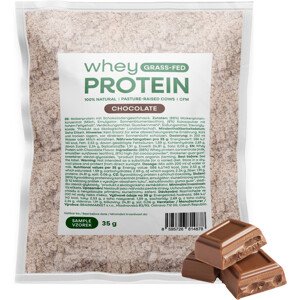 BrainMax Grass-fed Whey Protein, Čokoláda, 35 g, VZORKA Mikrofiltrovaný nedenaturovaný proteín z mlieka kráv kŕmených trávou, doplnok stravy