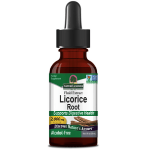 Nature's Answer Licorice Root, lékořice, extrakt, 2000 mg, 30 ml Výživový doplnok