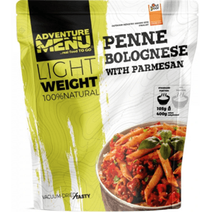 Adventure Menu - Penne s boloňskou omáčkou a parmezánem, standardní porce, 400 g