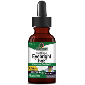 Nature's Answer Eyebright Herb, světlík lékařský, extrakt, 2000 mg, 30 ml Výživový doplnok