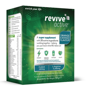Revive Active Podpora imunity a energie, pomeranč a mango, 30 sáčků Výživový doplnok