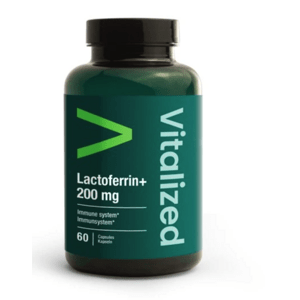 Vitalized Lactoferrin+, 200 mg, 60 kapslí Výživový doplnok