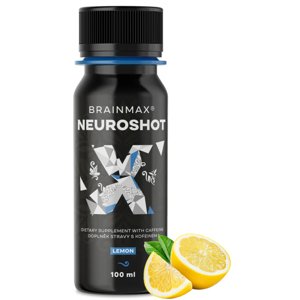 BrainMax NeuroShot, 100 ml Nootropický shot pre sústredenie, energiu a výkon bez Crash, doplnok stravy