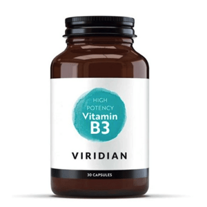 Viridian High Potency Vitamin B3, 30 kapslí