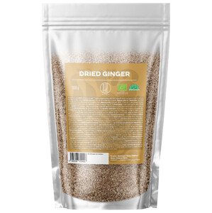 BrainMax Pure Dried Ginger, Sušený zázvor, BIO, 300 g Pikantná energia z prírody – pre imunitu, trávenie a vitalitu každý deň