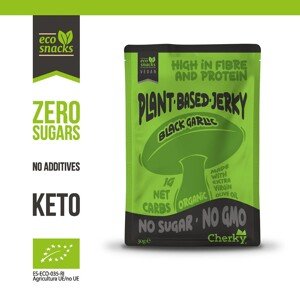 Cherky Plant Based Jerky Black Garlic & Coffee, 30 g *ES-ECO-035-RI certifikát