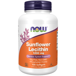 NOW® Foods NOW Lecithin (lecitín), 1200 mg, 200 softgélových kapsúl