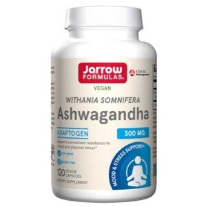 Jarrow Formulas Extrakt z Ashwagandhy (ašvaganda), 300 mg, 120 kapsúl Výživový doplnok