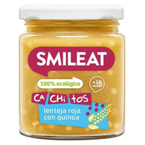 Smileat príkrm quinoa s červenou šošovicou a zeleninou s extra panenským olivovým olejom, 10M+, BIO, 230 g