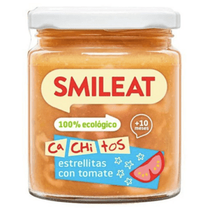Smileat príkrm cestoviny s paradajkovou omáčkou a teľacím s extra panenským olivovým olejom, 10M+, BIO, 230 g