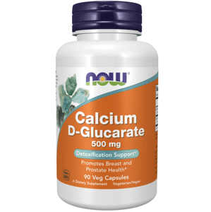 NOW® Foods NOW Calcium D-glucarate (D-glukarát vápenatý), 90 rostlinných kapslí Výživový doplnok