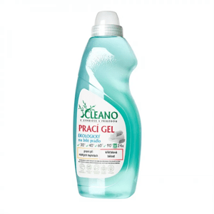 Cleano Prací Gel, Ekologický, na biele prádlo, 1,5 L