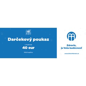 BrainMax Darčeková elektronická poukážka 40€