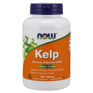 NOW® Foods NOW Kelp s prírodným jódom, 150 ug, 200 tabliet