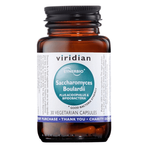 Viridian Saccharomyces Boulardii 30 kapsúl (cestovné probiotiká)