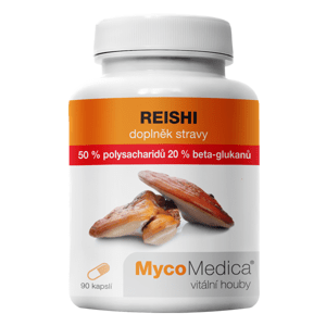 MycoMedica - Reishi 50% vo vysokej koncentrácii, 90 rastlinných kapsúl