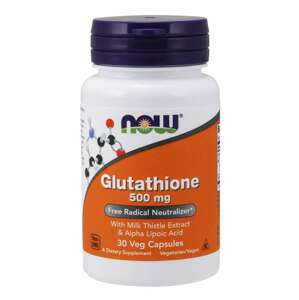 NOW® Foods NOW Glutathione, redukovaný, 500 mg, 30 rastlinných kapsúl