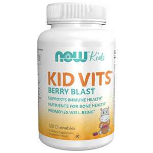 NOW® Foods NOW Kid Vits, Berry blast, Multivitamín pre deti, 120 žuvacích pastiliek