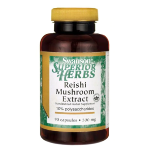 Swanson Reishi Mushroom Extract, 500 mg, 90 kapsúl