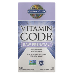 Garden of Life Vitamín Code RAW Prenatal (multivitamín pre tehotenstvo), 180 rastlinných kapsúl