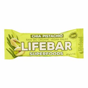LifeFood - Tyčinka Lifebar chia a pistácie, 47 g CZ-BIO-001 certifikát