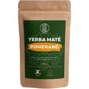 BrainMax Pure Yerba Maté, Pomaranč, 500 g