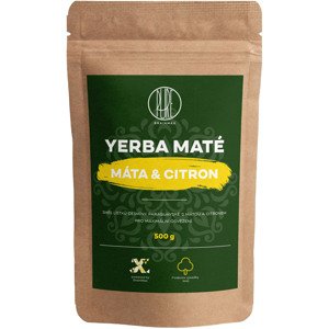 BrainMax Pure Yerba Maté, Mäta & Citrón, 500 g