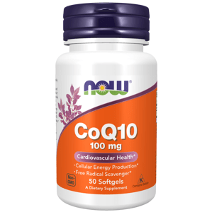 NOW® Foods NOW CoQ10 (koenzým Q10) 100 mg, 50 softgelových kapsúl