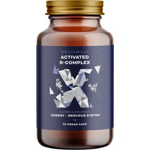 BrainMax Activated B-Complex, Aktivovaný B Komplex, 90 rastlinných kapsúl