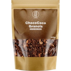 BrainMax Pure ChocoCoco Granola, Čokoláda a Kokos, 400 g Zapečené müsli s čokoládou a kokosom, *CZ-BIO-001 certifikát