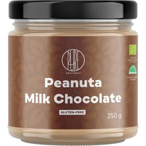 BrainMax Pure Peanuta Milk Chocolate, Arašidový krém s mliečnou čokoládou, BIO, 250 g *CZ-BIO-001 certifikát