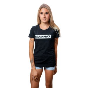 Tričko BrainMax s pruhom dámske  čierne Veľkosť: S